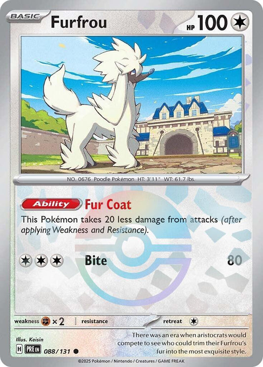 Furfrou - 088/131 - pokeball rare