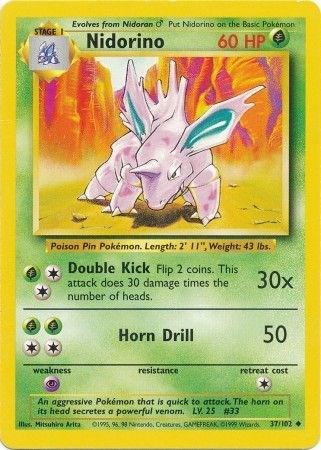 Nidorino - 37/102 - Uncommon