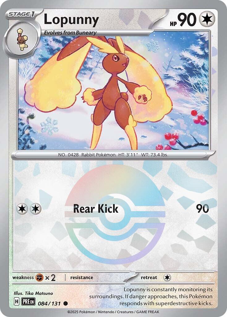 Lopunny - 084/131 - pokeball reverse holo