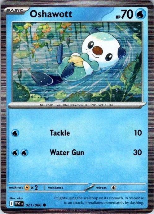 Oshawott - 021/086 - Poster Holo promo