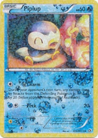 Piplup - RC6/RC25 - Uncommon dañada