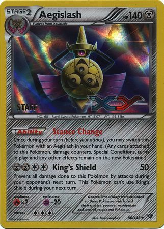Aegislash - 86/146 - (Staff) Holo Pre-Release Promo