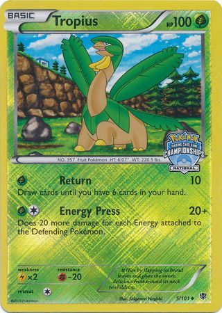 Tropius - 5/101 - Nationals Champion 14' League Promo