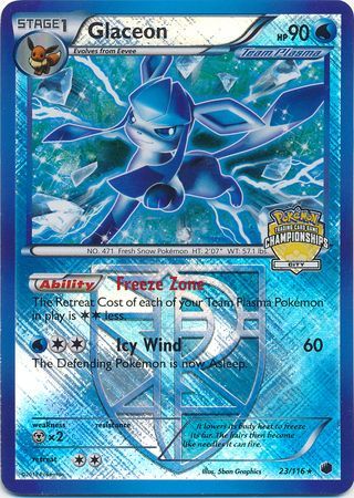 Glaceon - 23/116 - City Championship Holo Promo