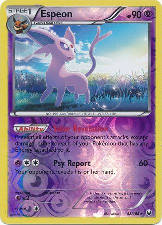 Espeon - 48/108 - Rare Reverse Holo