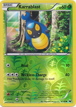 Karrablast - 9/108 - Common Reverse Holo