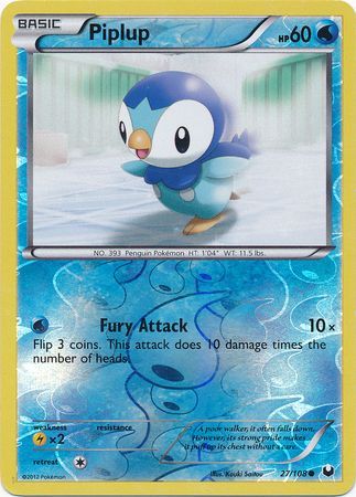 Piplup - 27/108 - Common Reverse Holo