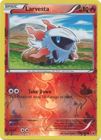 Larvesta - 20/101 - Common Reverse Holo