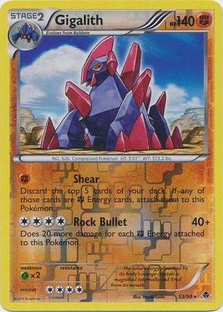 Gigalith - 53/98 - Rare Reverse Holo