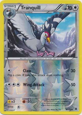 Tranquill - 81/98 - Uncommon Reverse Holo