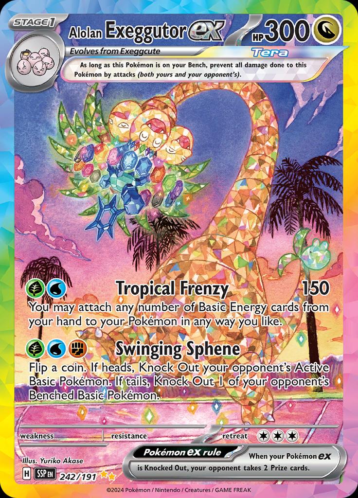 Alolan Exeggutor ex - 242/191 - special illustration rare