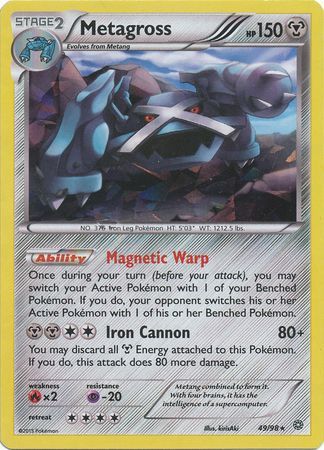 Metagross - 49/98 - Shattered Holo Rare