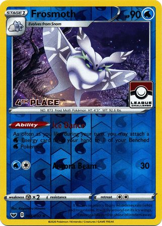Frosmoth - 064/202 - Rare reverse holo - 4th place