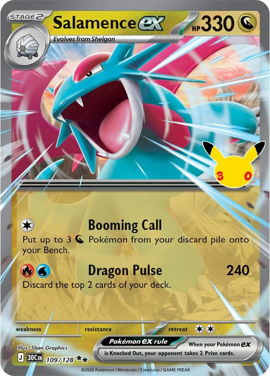 Salamence ex - 109/128 - Ultra Rare