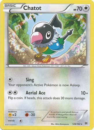 Chatot - 128/162 - Rare