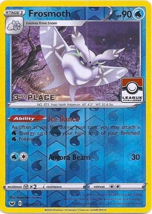 Frosmoth - 064/202 - Rare reverse holo - 3rd place