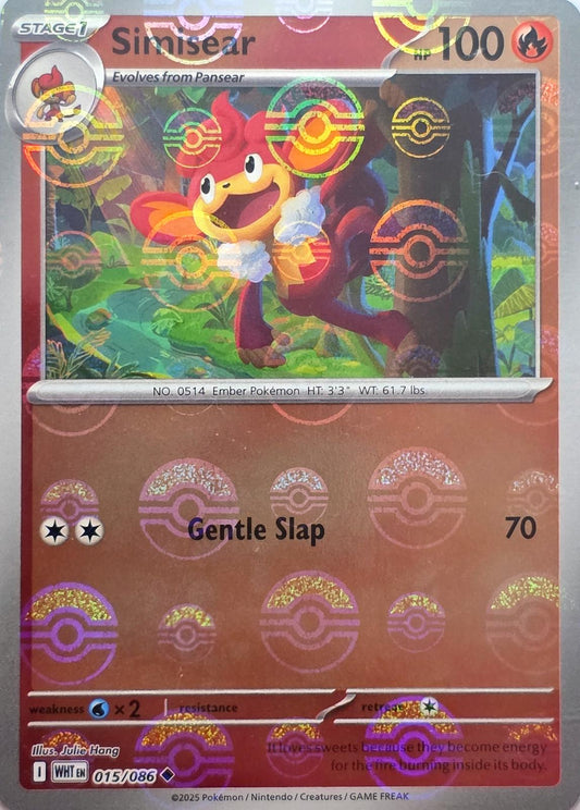 Simisear - 015/086 - Pokeball Holo
