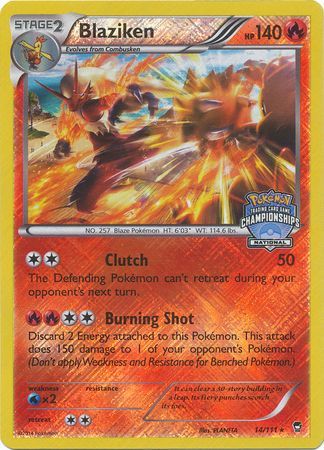 Blaziken - 14/111 - Promo (National Championships)