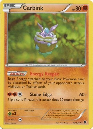 Carbink - 49/124 - Rare Yuka Morii