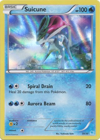 Suicune - 30/30 - Suicune Trainer Kit Holo