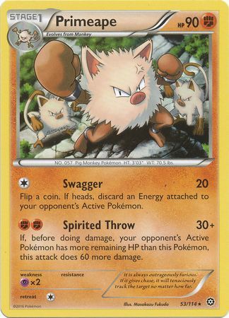 Primeape - 53/114 - Rare