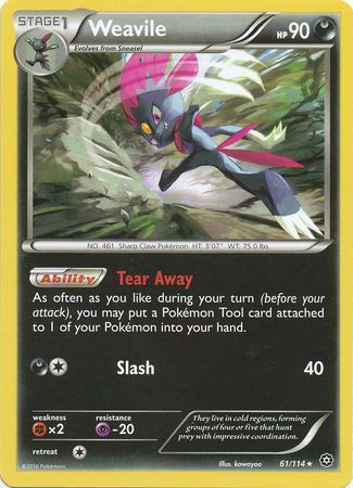 Weavile - 61/114 - Rare