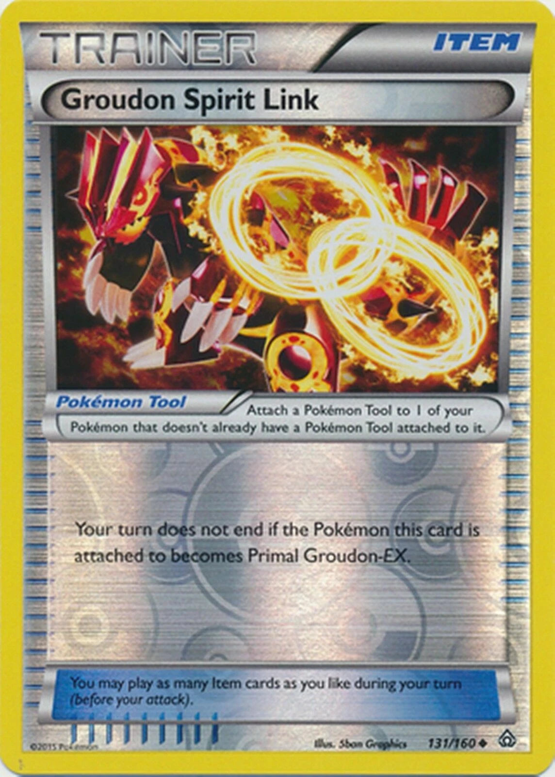 Groudon Spirit Link - 131/160 - uncommon reverse holo