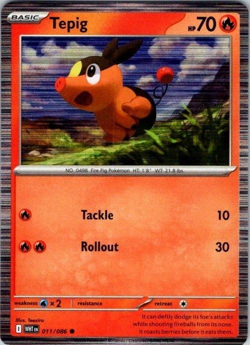Tepig - 011/086 - Poster Holo promo