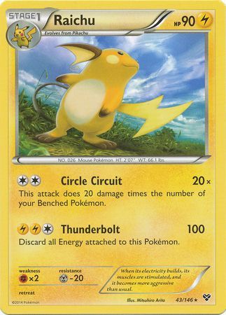 Raichu - 43/146 - Rare
