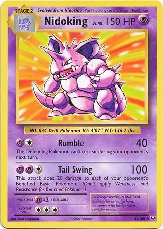 Nidoking - 45/108 - Rare