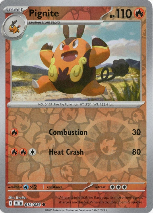 Pignite - 012/086 - Common Reverse Holo