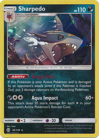Sharpedo - 82/149 - Holo Rare