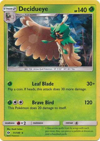 Decidueye - 11/149 - Shattered Holo Rare