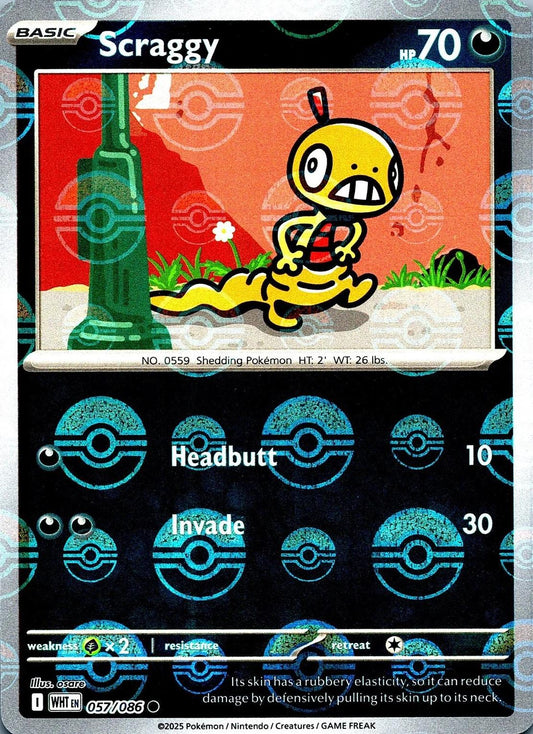 Scraggy - 057/086 - Pokeball Holo