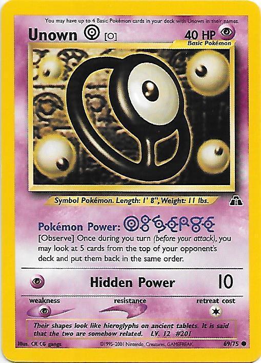 Unown [O]- 69/75 - Common