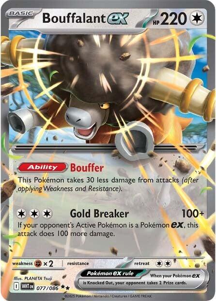 Bouffalant Ex - 077/086 - Ultra Rare