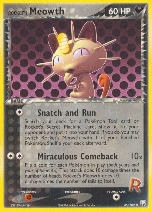 Rocket´s Meowth - 46/109 - uncommon