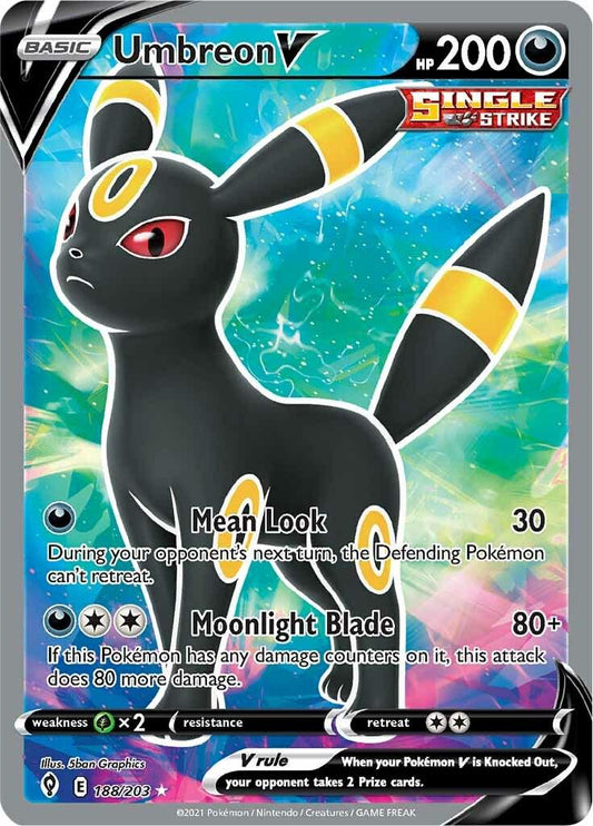 Umbreon V - 188/203 - Full art ultra rare
