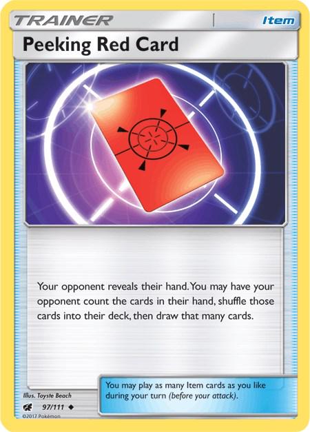 Peeking Red Card - 97/111 - uncommon