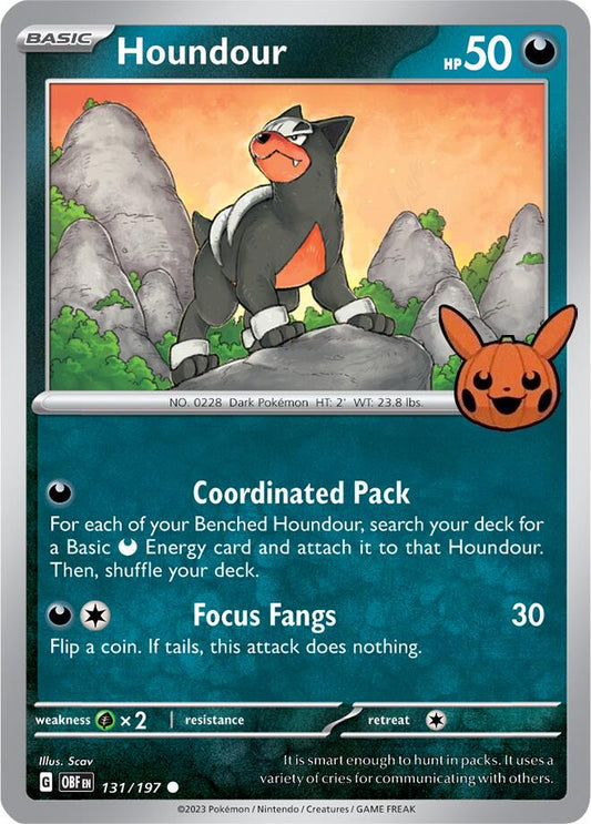 Houndour - 131/197 - common - Trick or Trade