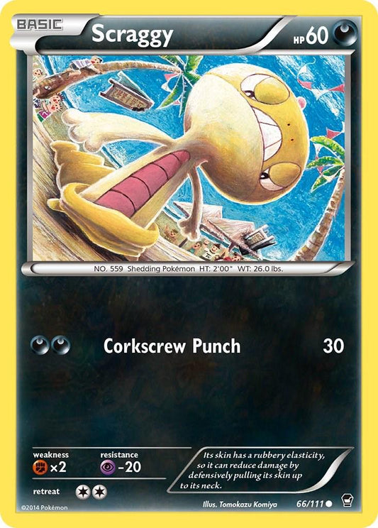 Scraggy - 66/111 - Common - Dañada