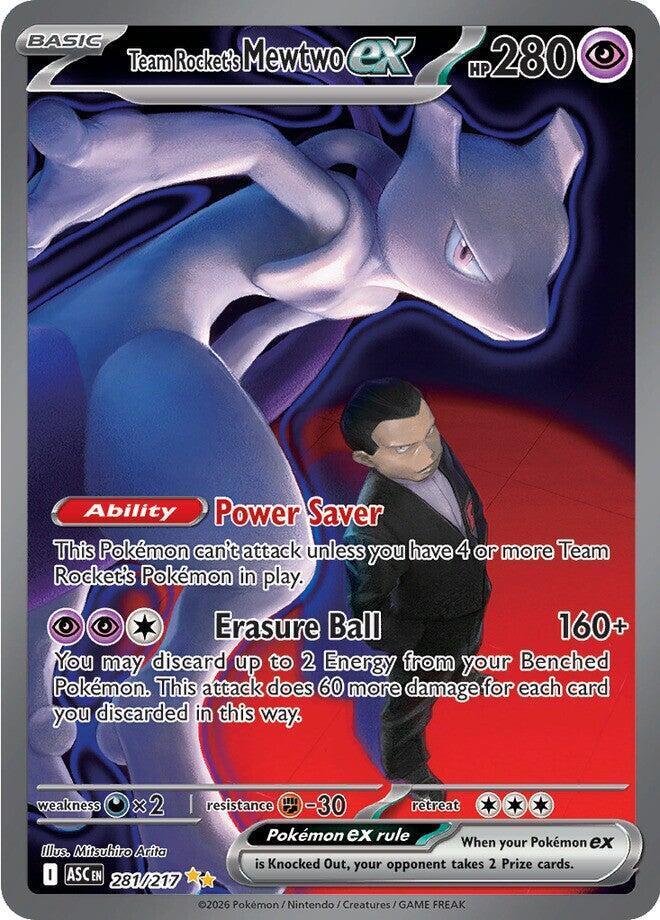 Team Rocket´s Mewtwo ex - 281/217 - Special Illustration Rare