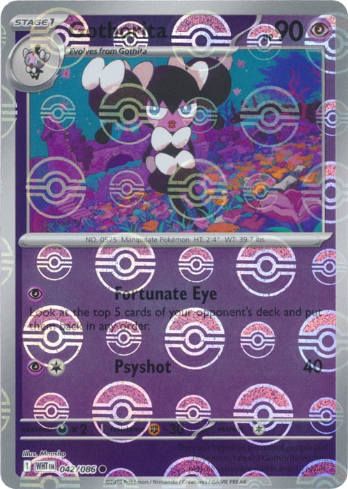 Gothorita - 042/086 - pokeball holo