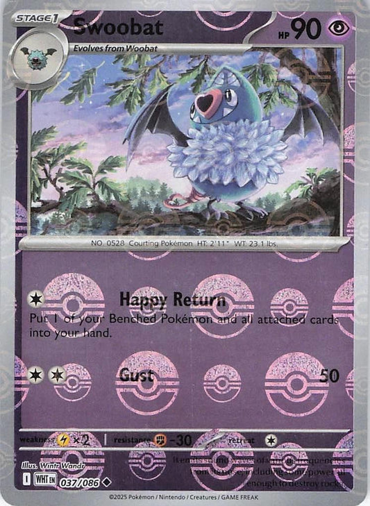 Swoobat - 037/086 - pokeball holo