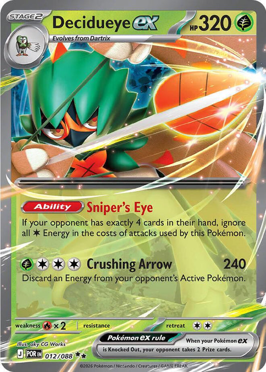 Decidueye ex - 012/088 - Ultra Rare