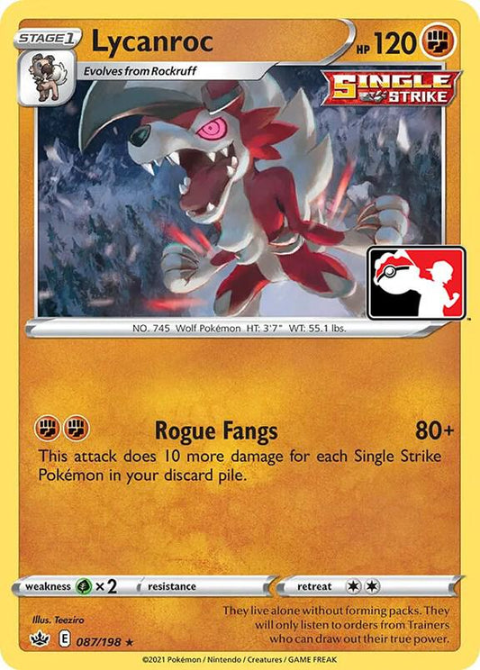 Lycanroc - 087/198 - rare prize pack