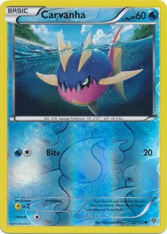 Carvanha - 32/135 - Common Reverse Holo