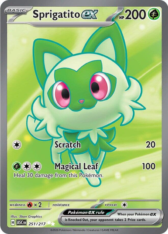 Sprigatito ex - 251/217 - Full art ultra rare
