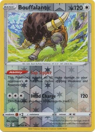 Bouffalant - 118/163 - Uncommon Reverse holo
