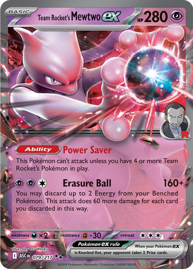 Team Rocket´s Mewtwo ex - 079/217 - Ultra Rare